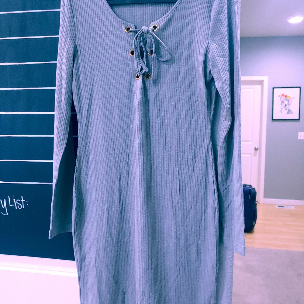 Jersey dress grey
